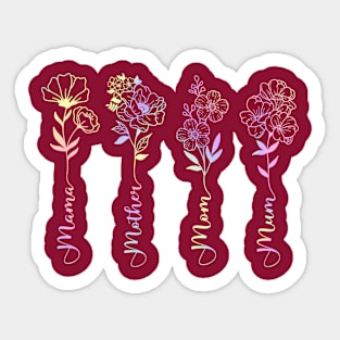 MOTHER'S DAY FLOWERS Sticker